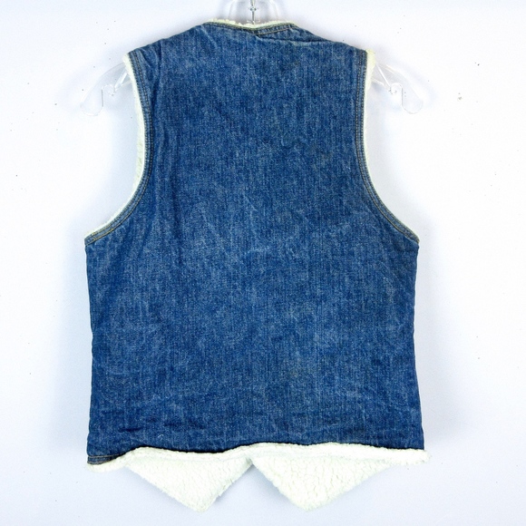 Vintage 1970's Levis Denim Vest, Sz S / M - Picture 4 of 7